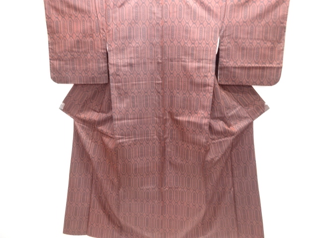 抽象模様織出し西陣伝承紬着物